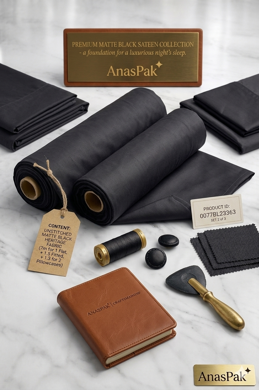 The Elite Choice: Carbon Onyx | Premium Men’s Unstitched Suiting