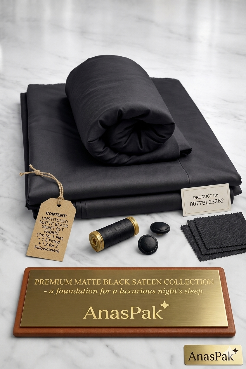 The Elite Choice: Carbon Onyx | Premium Men’s Unstitched Suiting
