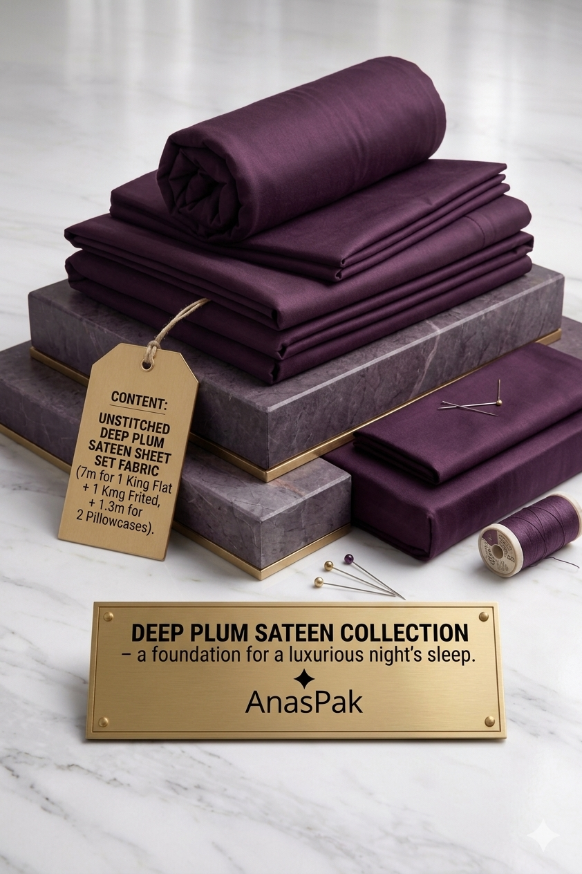 The Elite Choice: Obsidian Plum | Premium Men’s Unstitched Suiting