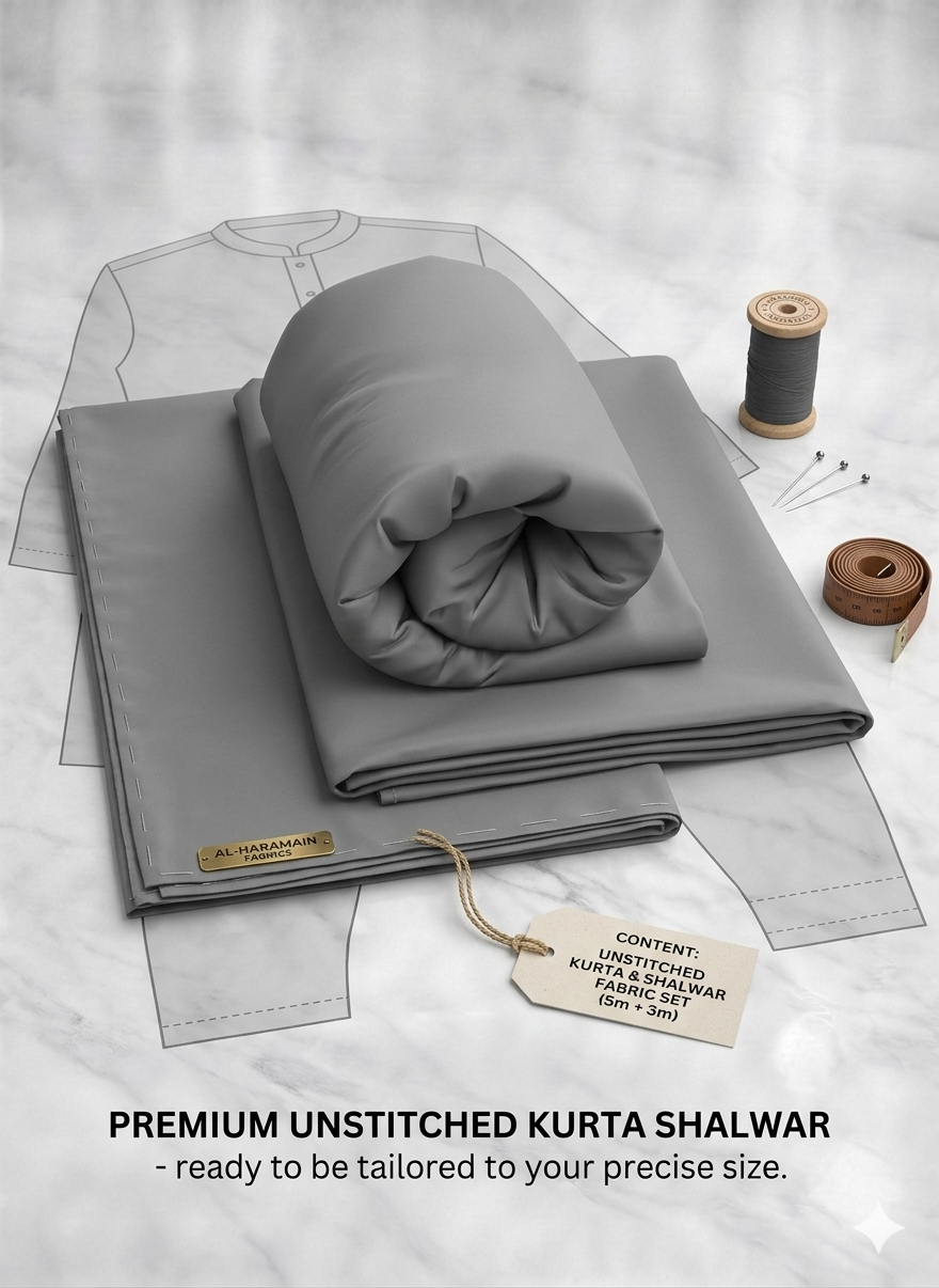 The Elite Choice: Slate Steel | Premium Men’s Unstitched Suiting