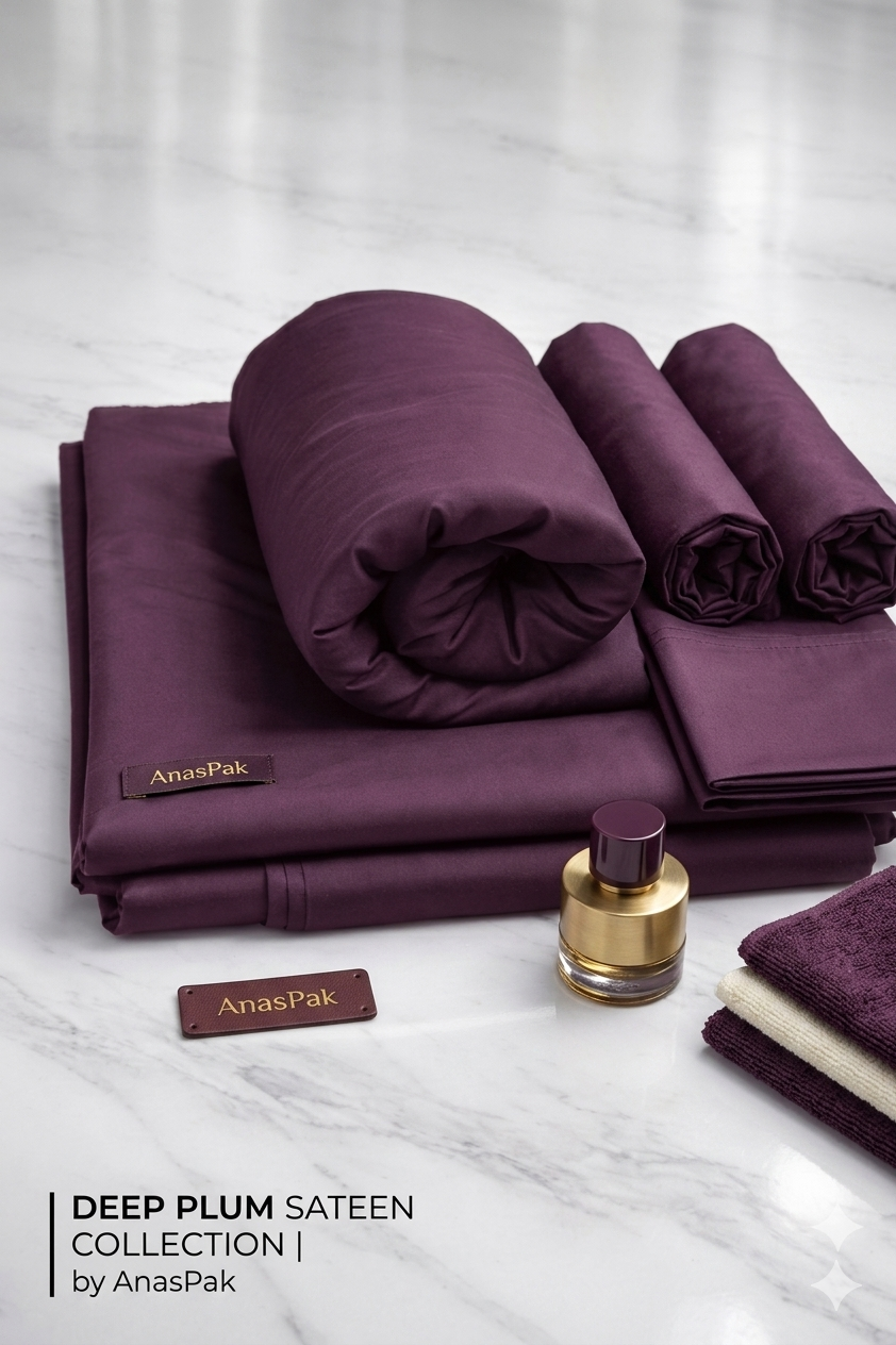 The Elite Choice: Obsidian Plum | Premium Men’s Unstitched Suiting
