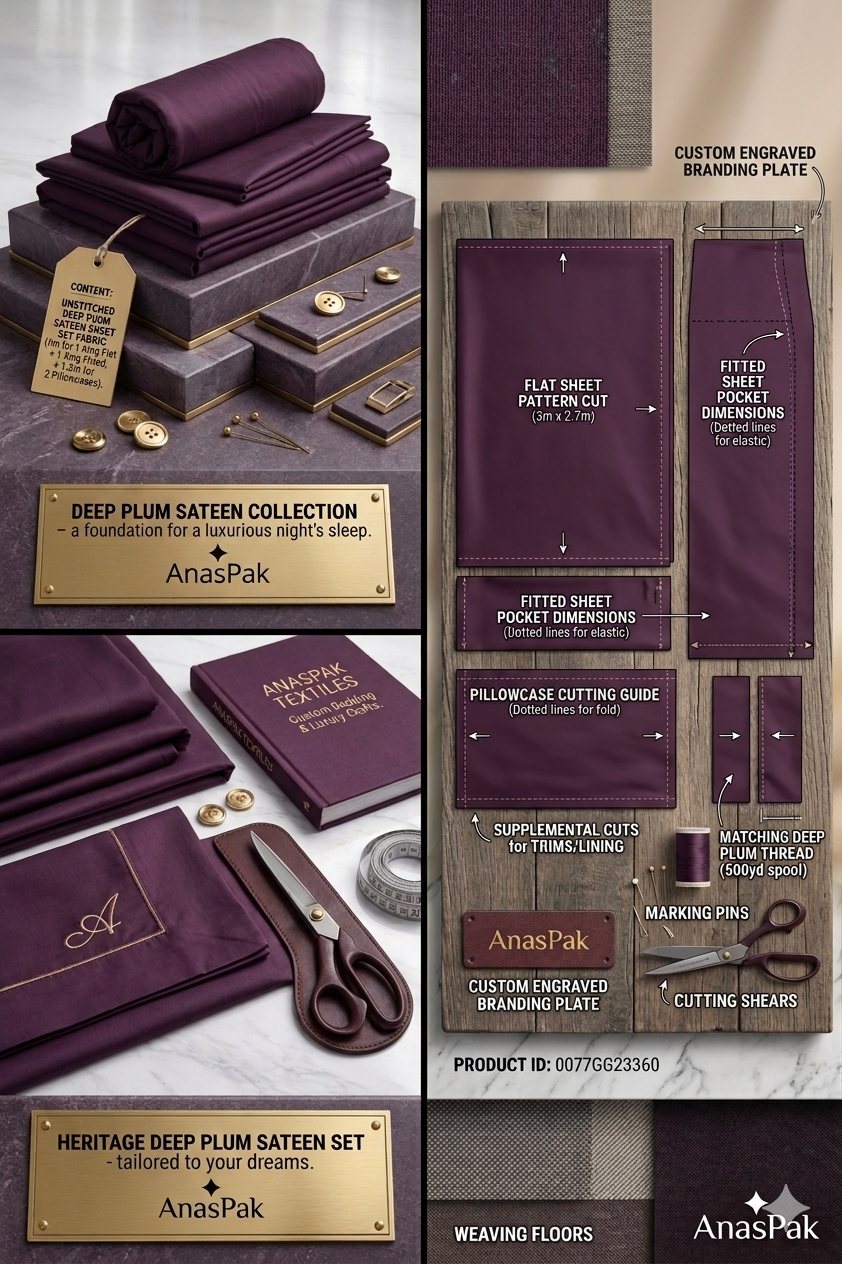 The Elite Choice: Obsidian Plum | Premium Men’s Unstitched Suiting