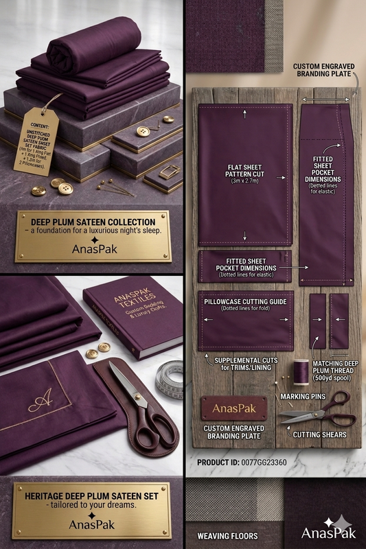 The Elite Choice: Obsidian Plum | Premium Men’s Unstitched Suiting